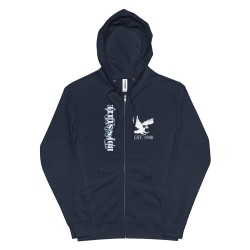 Unisex fleece zip up hoodie