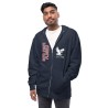 Unisex fleece zip up hoodie