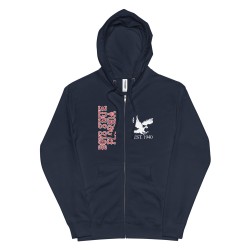 Unisex fleece zip up hoodie
